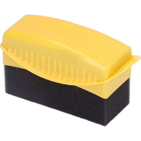 Application pneu contour PP éponge polissage cirage nettoyage jante auto jaune 1 pc (1/5)