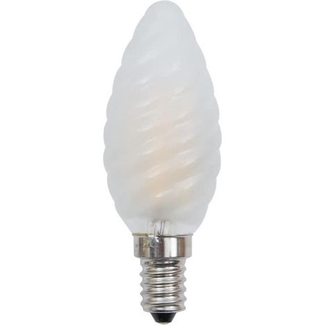 Bombilla e14 (fino) vela torcida value classic led 4w 2700k 450lm -a++