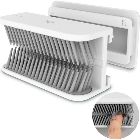 (Blanc) Attrapecheveux, collecteur de cheveux réutilisable pour mur de douche, piège à cheveux pour protecteur de canalisation, attrapecheveux en silicone pour baignoire de salle de bain