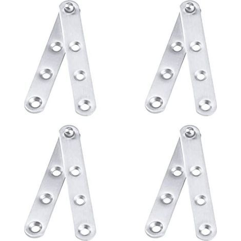 Stück große 100 mm x 16 mm Edelstahl-Scharniere mit oberer Welle, für Wohnmöbel, Türen und Fenster usw. (1/5)