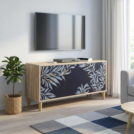 vidaXL Mobile TV DOKKUM 102 x 33 x 50 cm Sonoma Legno ingegnerizzato (1/5)