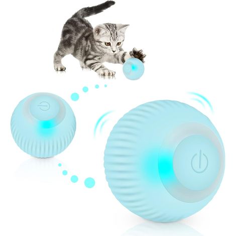 Lot de 1 jouet interactif pour chat, balle électrique 360° USB rechargeable, stimule l'instinct de chasse, compatible chat et chaton (1/5)