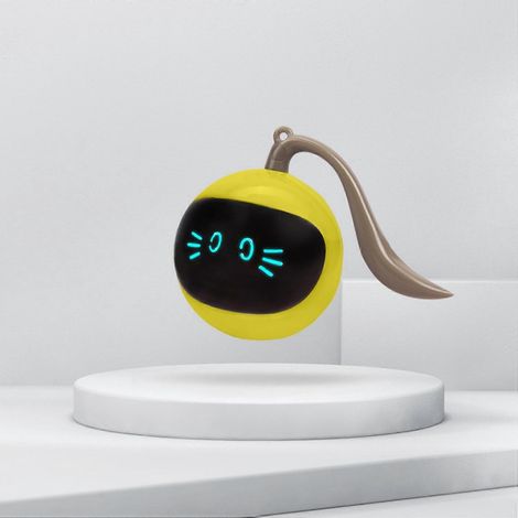 Balle de course active pour chat avec lumière colorée et chargement circulaire électrique automatique pour chat (1/2)