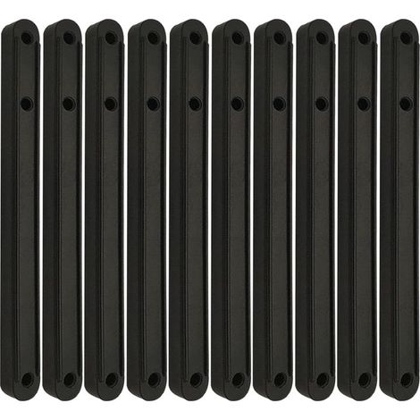 (noir, 180 mm)Glissières de tiroir en plastique, rails de guidage de boîtier de tiroir en plastique, rails de guidage d'armoire glissières, pour tiroir de meubles (1/5)