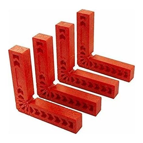 Lot de 4 équerres de positionnement 90 degrés L type pinces à angle droit,outil de travail du bois pour boîte, porte, les cadres photo (1/5)