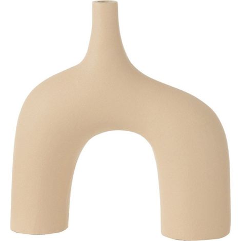 Vase Design "Camille" 30cm Beige (1/2)