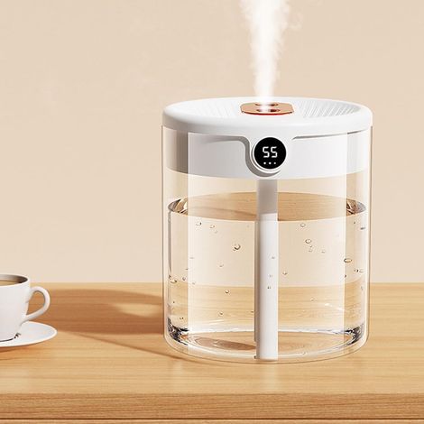 Humidificateur à double pulvérisation 2L USB grande capacité maison silencieuse chambre bureau veilleuse affichage numérique (1/4)