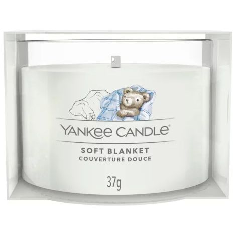 CANDELA PROFUMATA VOTIVE IN VETRO CLEAN SOFT BLANKET (1/2)