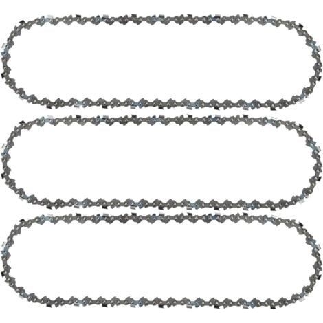 Lot de 3 Chaîne de tronçonneuse 3/8"LP 52 maillons 1,1mm 35cm Faible Rebond Compatible avec Bosch AKE 35 S AKE 35-19 S, Einhell, Husqvarna, Makita, Dolmar, Oregon et autres F Bluedeer Guide et (1/3)