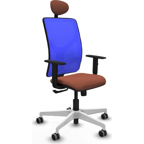 Sedia da ufficio piqueras y crespo Motilla blu telaio marrone (1/2)