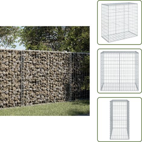 vidaXL Panier gabion avec couvercle 100x50x100 cm fer galvanisé (1/5)