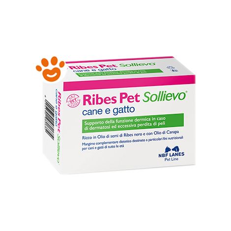 NBF Lanes Dog e Cat Ribes Pet Sollievo - NBF Lanes Dog e Cat Ribes Pet Sollievo - Confezione da 60 Perle (1/3)