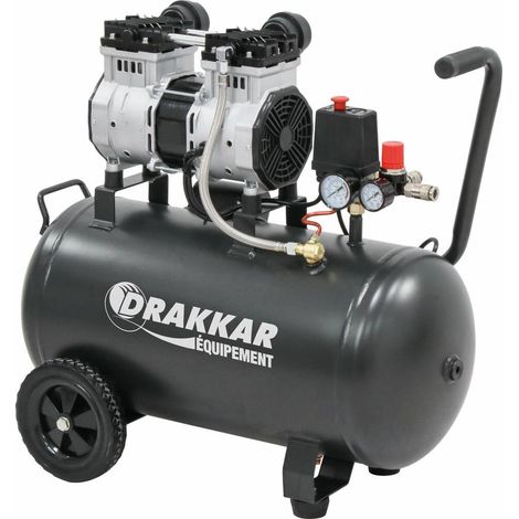 Geräuscharmer Kompressor 50L 8 bar 2CV DRAKKAR - 11213