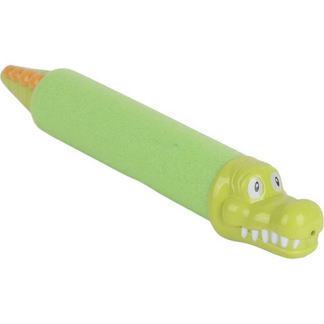 Tête d'animal en mousse pour piscine et plage, jouet de natation extérieur, forme crocodile vert, lot de 1 pour arrière-cour. (1/5)