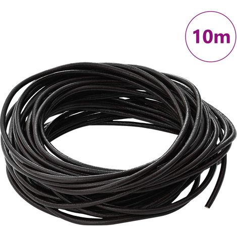 Corde en Cuir Marron foncé Ø2,5 mm x 10 m Cuir