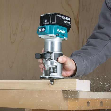 Routeur sans fil 18V – Puissance 2.1Ah – Moteur Brushless pour fraisage précis – Compatible avec batteries Makita - DRT50Z