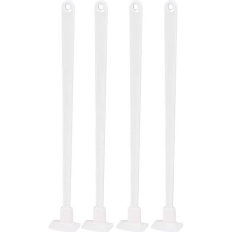 Flaschenschaber 4er Set mit langem Griff, Silikon, schmaler Kopf