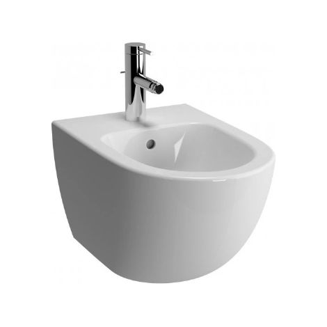 Bidé suspendido de 54 cm en cerámica blanca mate - Vitra Sento (1/2)