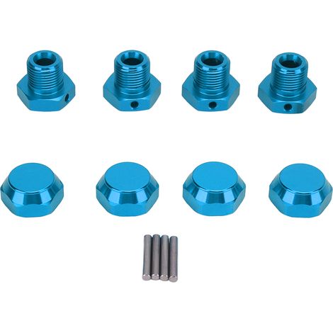 ARRMA 1/8 Scale Professional Aluminium Alloy Wheel Hub Adapter Kit - RC Hexagon - Blue (1/5)