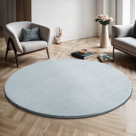 Relax tapis salon doux antidérapant lavable blue, 200 x 200 cm