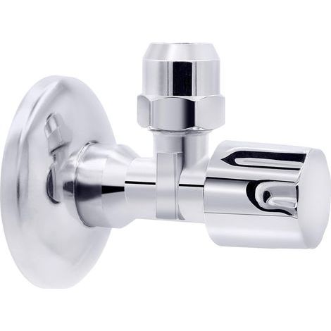 Robinet équerre en laiton 1/2" chromé homologué DVGW/KTW/W270 (1/5)