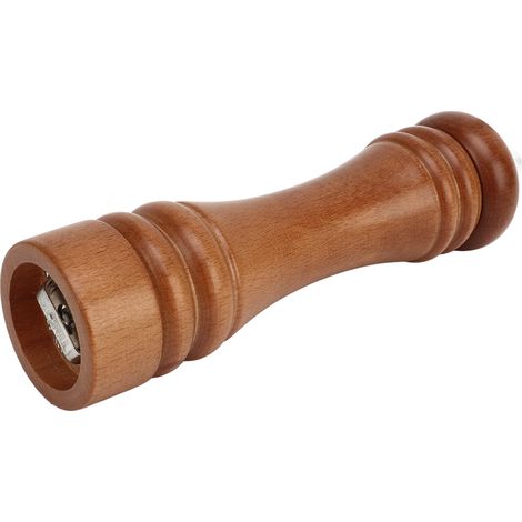 Moulin à poivre en bois, rechargeable, noyau en acier inoxydable, moulin à sel et poivre manuel, moulin pour cuisine extérieure, 22 cm / 8,7 pouces (1/5)