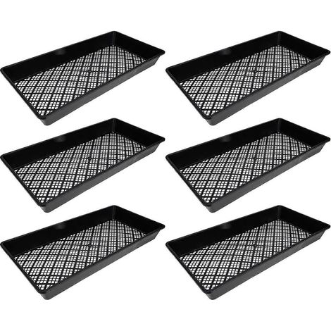 Plateau de germination en plastique pour pépinière et jardinage (lot de 6) (1/5)