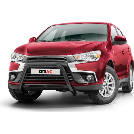 Pare-Buffle Avant Pour Mitsubishi ASX 2017-2021 Acier Noir (1/4)