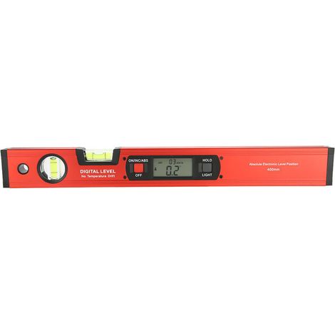 Jeffergarden 4 x 90° Digitaler Neigungsmesser mit Hintergrundbeleuchtung und Wasserwaage, ideal für Bau-, Zimmerei-, Renovierungs- und Heimwerkerprofis.