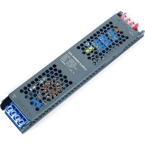 Transformateur 220V 24V 400W 16,6A LED Transfo, Extra Fin Driver Adaptateur Alimentation 220V AC à 24V DC Adapter Constante Alimentation Basse Tension pour LED Bande Lumineuse (1/5)