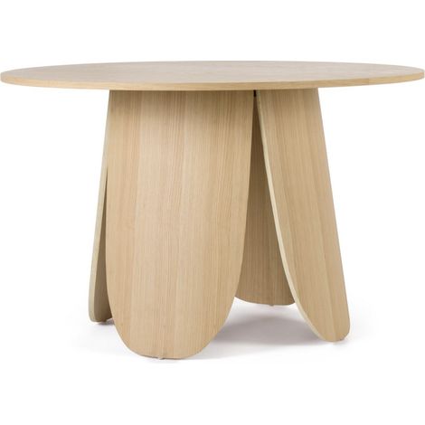 Table à manger ronde en bois naturel KORDA 120cm (1/5)