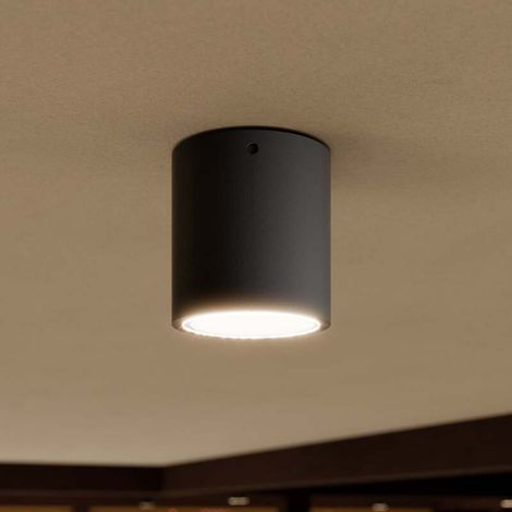 [NEUWERTIG] B-Ware Lucande Deckenleuchte Meret LED Außenleuchte anthrazit IP54 563 Lumen 9cm Ø (1/2)