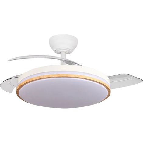 ventilateur de plafond Ventilador Dc Relampago 60w blanc/haya (1/4)