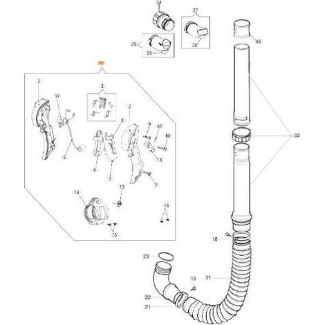 KIT DE MANIJA COMPLETO SOPLADOR ORIGINAL EMAK 56522047
