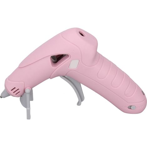 Pistolet à colle électrique rechargeable sans fil avec buse anti-brûlure, livré avec 30 bâtons de colle, convient aux bureaux et aux écoles. (1/5)