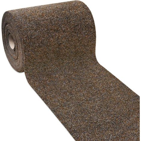 Passatoia Al Metro H50 Cm Su Misura Tappeto Cucina Moquette Ingresso Antiscivolo 100% Made In Italy - Marrone