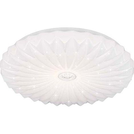 Plafonnier lampe de salon lampe ronde LED blanche dimmable télécommande H 7 cm (1/5)