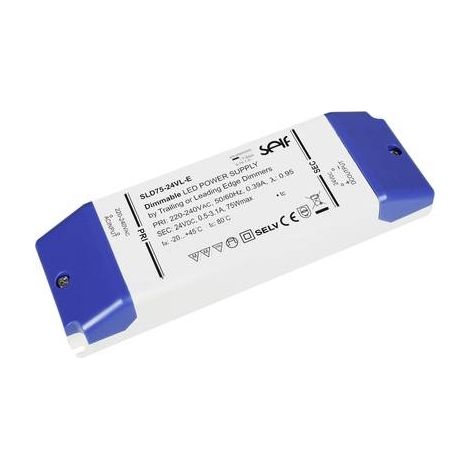 self-electronics SLD75-24VL-E transformador LED regulable 75 W