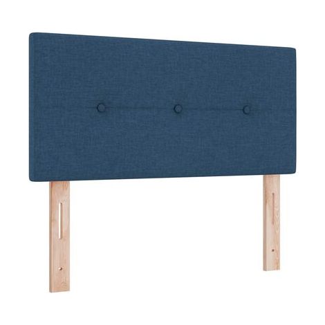 Lit coffre avec matelas et lumière LED bleue, 90 × 190 cm, tissu, espace de rangement généreux, tissu doux et respirant, éclairage led d’ambiance, pour chambre, confort quotidien, assemblage rapide (1/5)