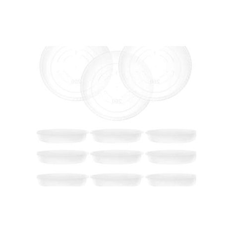 20 soucoupes pour plantes en plastique résistant, plateaux de plantation, bacs d'égouttage pour pots de fleurs (19,00 x 19,00 x 2,80 cm)