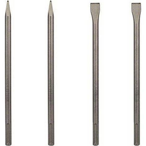 Bosch Meißel-Set 4tlg. SDS-max-Aufnahme 400 mm Flachmeißel Spitzmeißel 400 mm