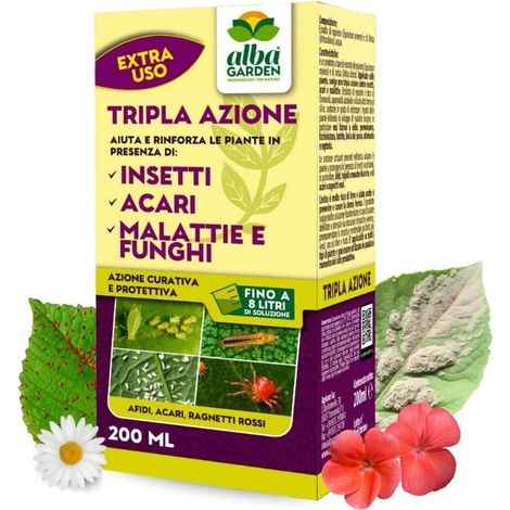 Tripla Azione Concentrato Contro Insetti e Malattie Biologico a Base di Equiseto e Ortica Naturale x 200 ml (1/5)