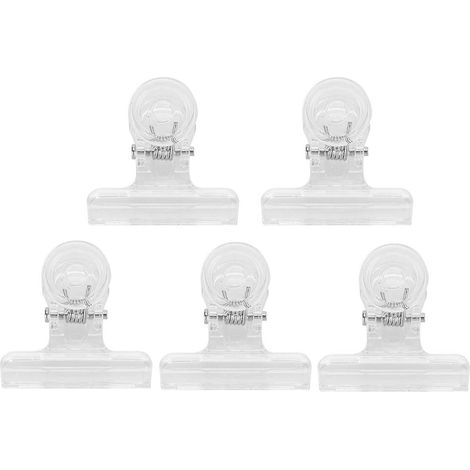 Lot de 5 clips transparents en plastique pour extension d'ongles en forme de C, accessoires polyvalents de manucure (1/5)