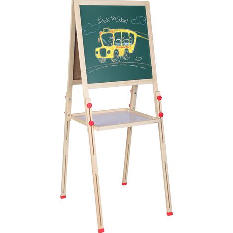 Chevalet de peinture 3-en-1 réglable et autoportant avec accessoires pour enfants, jeu créatif (1/4)