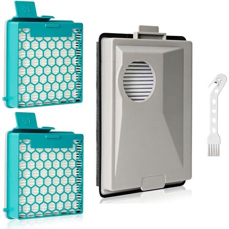 3er-Pack Filterset für Miele Boost CX1/SNRF3/SF-HY 60/CX-FSF/SNRF0 Staubsauger, 2 HEPA-Filter für Staubsauger und Feinstaub, Aktivkohlefilter für Allergiker (1/5)
