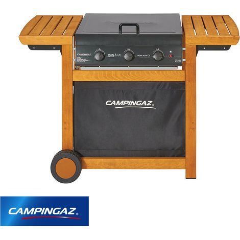 Barbecue / Griglia a gas con ruote Campingaz - ADELAIDE 3 WOODY DUALGAS