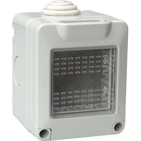 ETTROIT-Gehäuse mit Deckel, 2 Plätze, 2P, IP55, Kassette, kompatibel mit Vimar Plana – EV2602