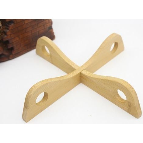 Ensemble d ustensiles de cuisine,Ensemble d'outils de cuisine en bambou,modèle,casserole,tapis,bol,tasse- YELLOW[E265] (1/4)