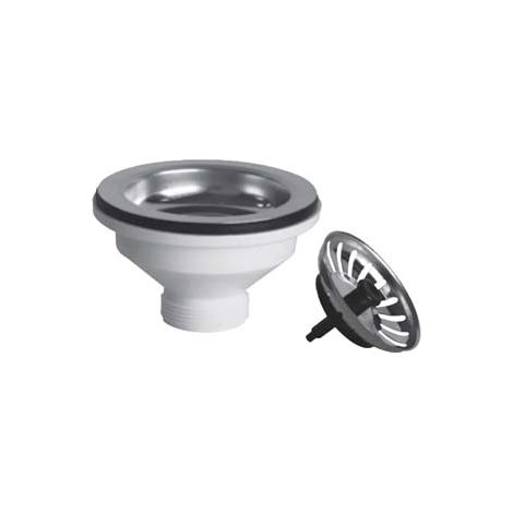 PILETTA MOPLEN CON TAPPO SCATTINO BASKET  11/2 per lavelli inox e sintetici
