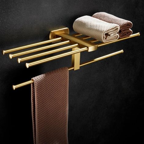 Badezimmer Handtuchregal aus Goldkupfer Handtuchstange